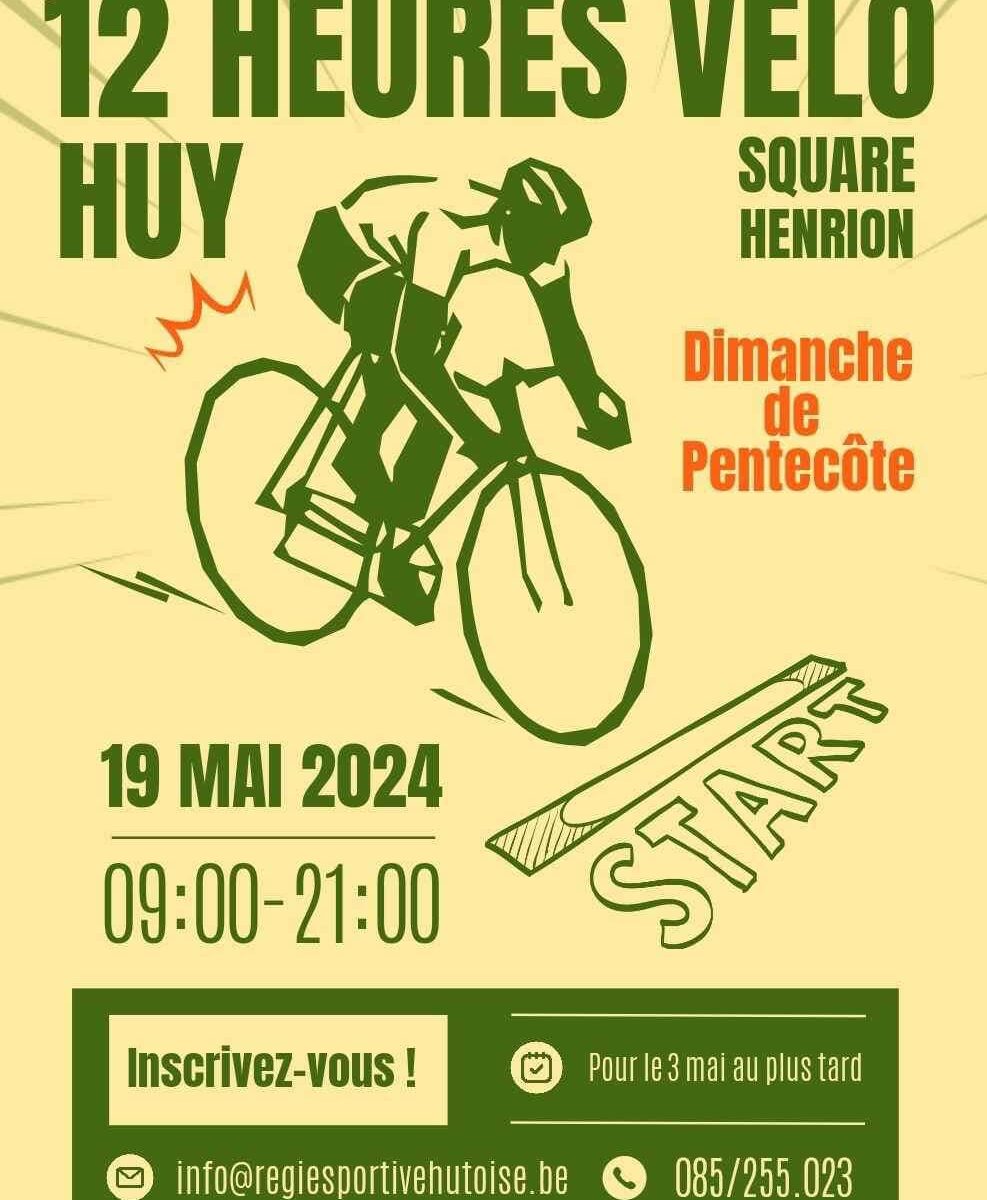 Régie Sportive Hutoise : Activité : 12h vélo de Huy 2024