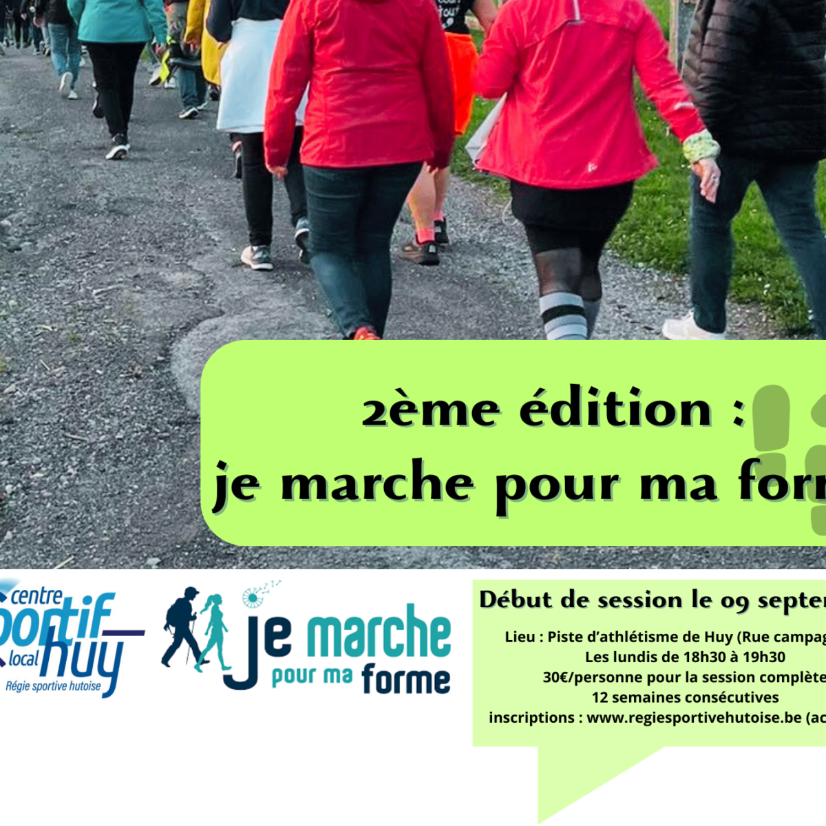 Régie Sportive Hutoise : Activité : Je marche pour ma forme : le programme de remise en forme par la marche !