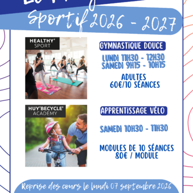 PROGRAMME SPORTIF 2026-2027