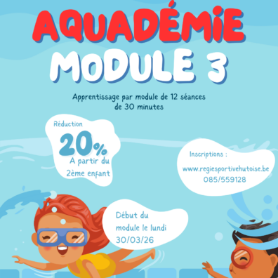 🚨 OUVERTURE DES INSCRIPTIONS – MODULE 3 AQUADÉMIE ! 🌊🏊‍♂️